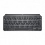 Logitech Master MX Keys Mini, Mini, Sans fil, RF sans fil + Bluetooth, QWERTY, LED, Graphite