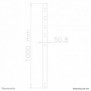 Neomounts FPMA-CP100BLACK Tube d'extension pour support d'écran au plafond - h100 cm, Noir, Acier, 50 kg, Plafond, 0 - 1000 mm, FPMA-C200BLACK, FPMA-C200D, FPMA-C400BLACK, PLASMA-C100BLACK, PLASMA-C100D