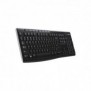Logitech K270, Taille réelle 100 %, Sans fil, RF sans fil, QWERTY, Noir