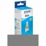 Epson 664 Ecotank Cyan ink bottle, Cyan, Epson, EcoTank L555 EcoTank L355 EcoTank ET-4550 EcoTank ET-4500 EcoTank ET-3600 EcoTank ET-2650 EcoTank..., Gris, 70 ml, Indonésie