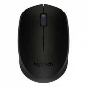 Logitech B170, Ambidextre, Optique, RF sans fil, Noir, Gris