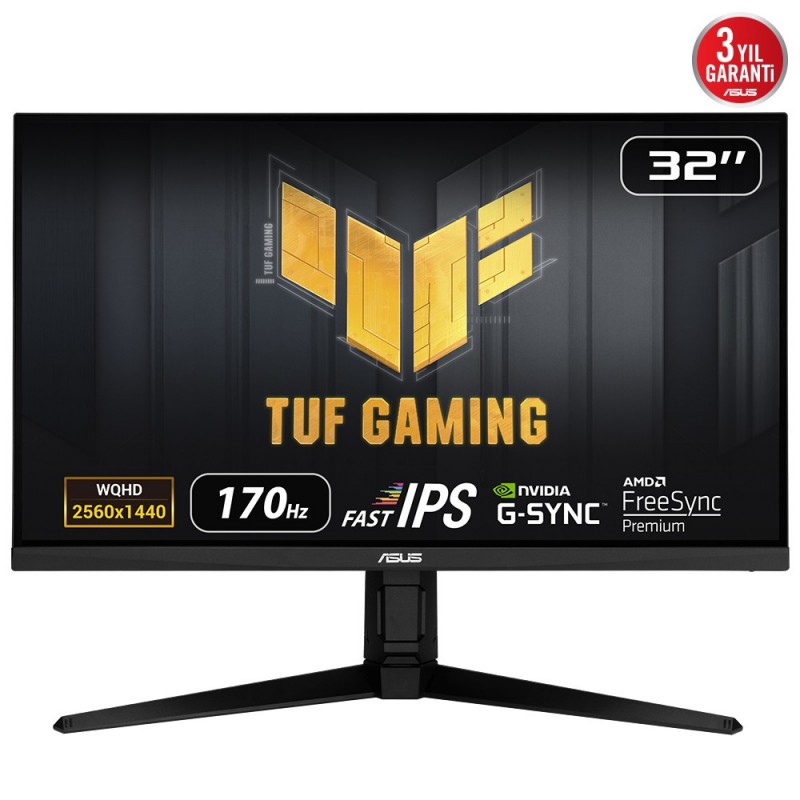 ASUS TUF Gaming VG32AQL1A, 80 cm 31.5", 2560 x 1440 pixels, Wide Quad HD, LED, 1 ms, Noir