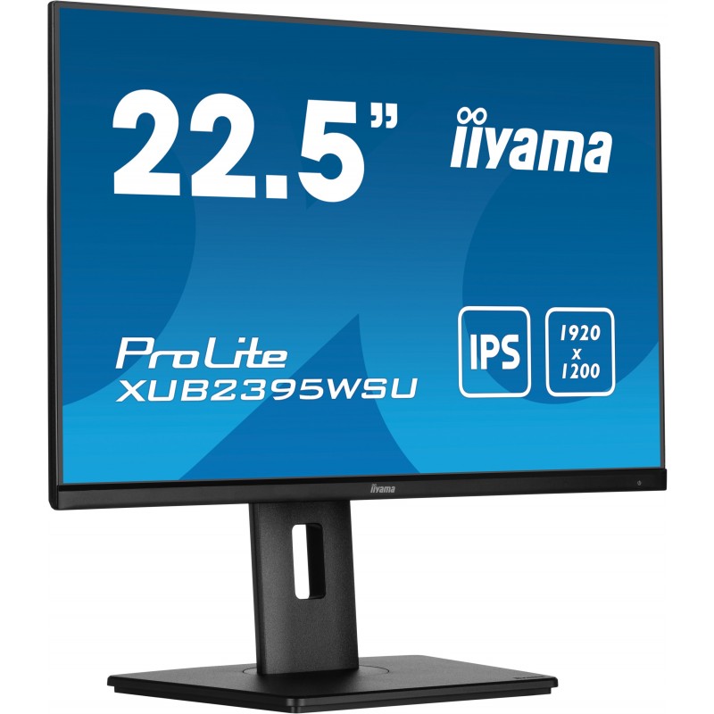 Iiyama ProLite XUB2395WSU-B5, 57,1 cm 22.5", 1920 x 1200 pixels, WUXGA, LED, 4 ms, Noir