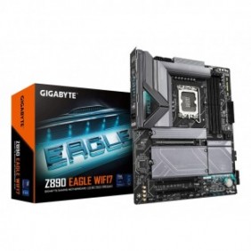 Gigabyte Carte mère Z890 EAGLE WIFI7 - Prend en charge les processeurs Intel Core Ultra Série 2, VRM à 14+1+2 phases, jusqu'à 8800MHz DDR5 , 1xPCIe 5.0 + 3xPCIe 4.0, Wi-Fi 7, LAN 2.5GbE, USB 4, Intel, LGA 1851 Socket V1, Intel Core Ultra Series 2, LGA