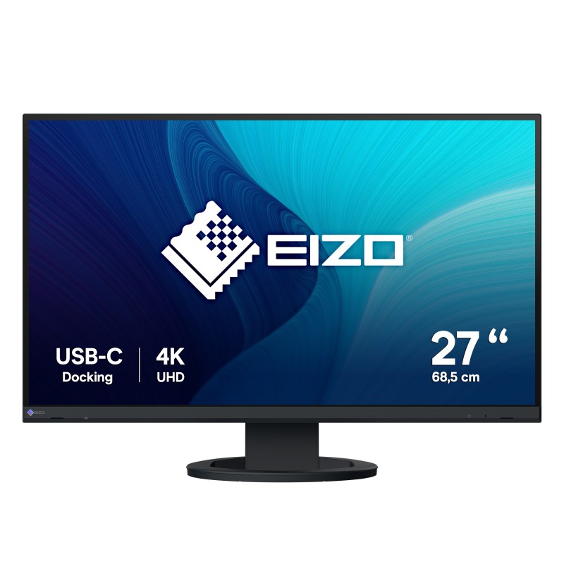 EIZO FlexScan EV2740S, 68,6 cm 27", 3840 x 2160 pixels, 4K Ultra HD, LCD, 6 ms, Noir