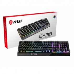 MSI Vigor GK30, Avec fil, USB, Clavier mécanique, QWERTZ, LED RGB, Noir