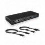 ICY BOX IB-DK2245AC, Avec fil, USB 3.2 Gen 1 3.1 Gen 1 Type-C, 65 W, 3,5 mm, 10,100,1000 Mbits, Noir