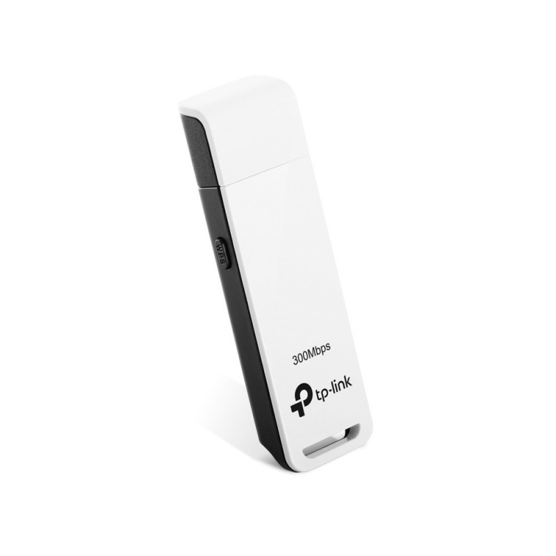 TP-LINK TL-WN821N, Sans fil, USB, WLAN, Wi-Fi 4 802.11n, 300 Mbits, Noir, Blanc