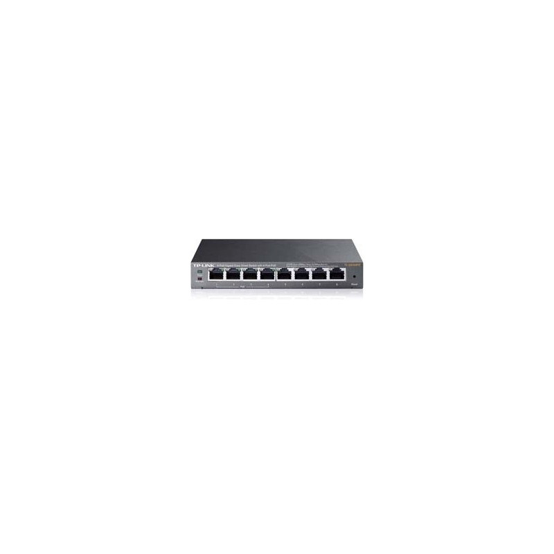TP-LINK TL-SG108PE - Non-géré - Gigabit Ethernet 101001000 - Connexion Ethernet - supportant l'alimentation via ce port
