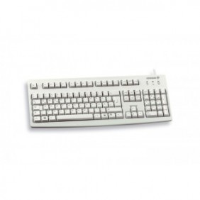 Cherry G83-6104, Taille réelle 100 %, Avec fil, USB, QWERTY, Gris