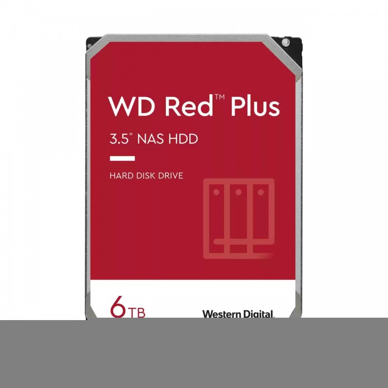 WD Red Plus , 6 To, 5400 trmin, 256 Mo, 3.5", Série ATA III
