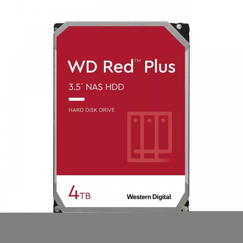 WD Red Plus , 4 To, 5400 trmin, 256 Mo, 3.5", Série ATA III