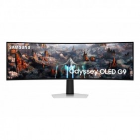 Samsung G93SC, 124,5 cm 49", 5120 x 1440 pixels, Dual QHD, OLED, 0,03 ms, Argent