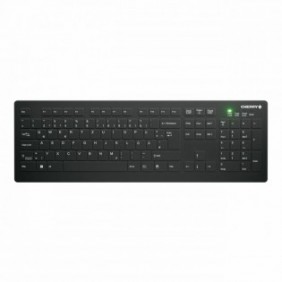 Cherry Contour Design Active Key AK-C8112, Taille réelle 100 %, Sans fil, RF sans fil, Commutateur de touche « ciseaux », QWERTZ, Noir
