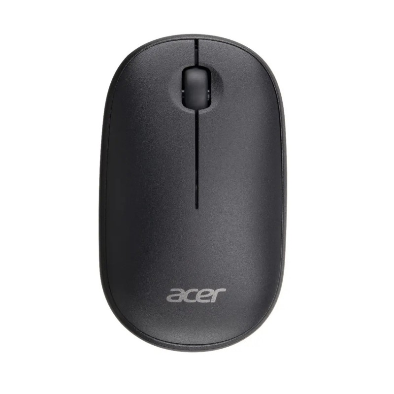 Acer Wireless Bubble Mouse - AMR100 Black Retail pack, Ambidextre, Optique, RF sans fil, 1600 DPI, Noir