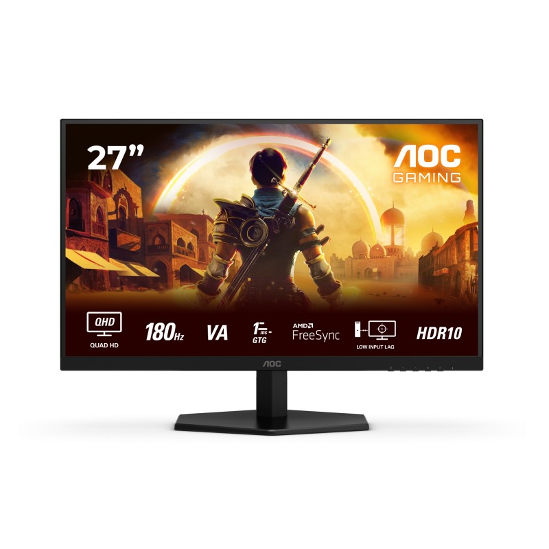 AOC G4 Q27G42XNE, 68,6 cm 27", 2560 x 1440 pixels, Quad HD, LED, 1 ms, Noir, Rouge