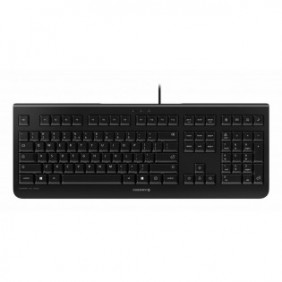 Cherry KC 1000, Taille réelle 100 %, Avec fil, USB, AZERTY, Noir