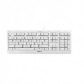 Cherry KC 1000, Taille réelle 100 %, Avec fil, USB, QWERTY, Gris
