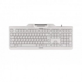 Cherry KC 1000 SC, Taille réelle 100 %, Avec fil, USB, QWERTZ, Gris