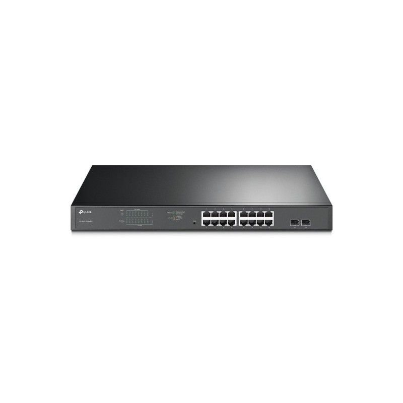 TP-LINK TL-SG1218MPE, Géré, L2, Gigabit Ethernet 101001000, Connexion Ethernet, supportant l'alimentation via ce port , Grille de montage, 1U