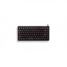 Cherry G84-4100, Mini, Avec fil, USB, QWERTY, Noir