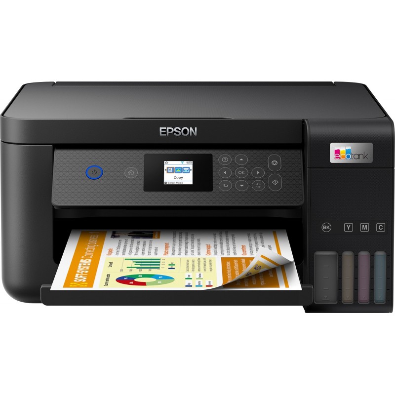 Epson EcoTank ET-2851, Jet d'encre, Impression couleur, 5760 x 1440 DPI, A4, Impression directe, Noir