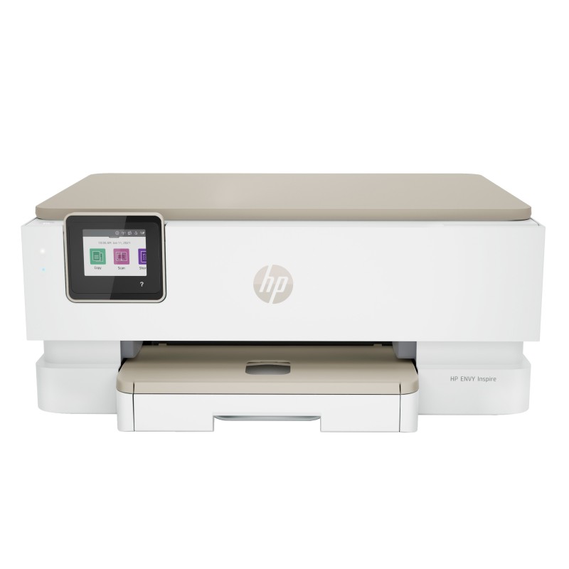 HP ENVY Inspire 7224e Sans fil All-in-One Couleur Imprimante, Instant Ink copieur, scanner, A jet d'encre thermique, Impression couleur, 4800 x 1200 DPI, A4, Impression directe, Beige