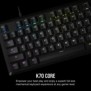 Corsair K70, Taille réelle 100 %, Avec fil, USB, Clavier mécanique, Noir