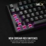 Corsair K70, Taille réelle 100 %, Avec fil, USB, Clavier mécanique, Noir