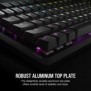 Corsair K70, Taille réelle 100 %, Avec fil, USB, Clavier mécanique, Noir