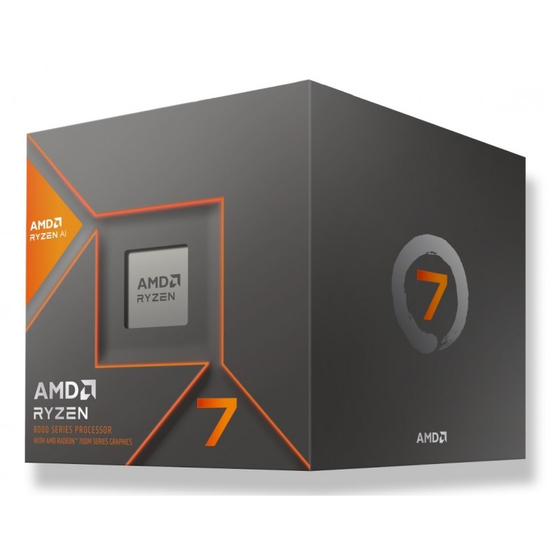AMD Ryzen 7 8700G, AMD Ryzen™ 7, Emplacement AM5, 4 nm, Boîte, AMD, 8700G