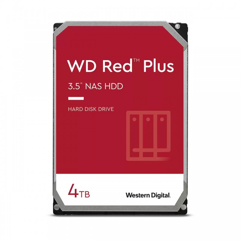 WD Red Plus , 4 To, 5400 trmin, 256 Mo, 3.5", Série ATA III
