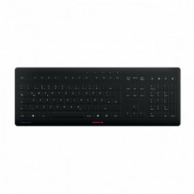 Cherry Stream, Avec fil &sans fil, FR sans fil +USB, QWERTZ, Noir