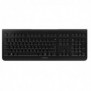 Cherry KW 3000, Taille réelle 100 %, Sans fil, RF sans fil, QWERTY, Noir