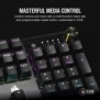 Corsair K70, Taille réelle 100 %, Avec fil, USB, Clavier mécanique, Noir