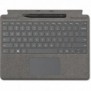 Microsoft Surface Pro Signature Keyboard w Slim Pen 2, Suisse, Pavé tactile, Microsoft, Surface Pro 10 Surface Pro 9 Surface Pro 8 Surface Pro X, Platine, Alcantara