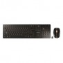 Cherry DW 9100 SLIM, Sans fil, RF sans fil + Bluetooth, QWERTZ, Noir, Souris incluse