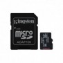 Kingston Carte 32GB microSDHC Industrielle C10 A1 pSLC + adaptateur SD, 32 Go, MicroSDHC, Classe 10, UHS-I, 100 Mos, 80 Mos
