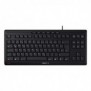 Cherry STREAM KEYBOARD TKL, Avec fil, USB, Commutateur de touche « ciseaux », QWERTZ, Noir