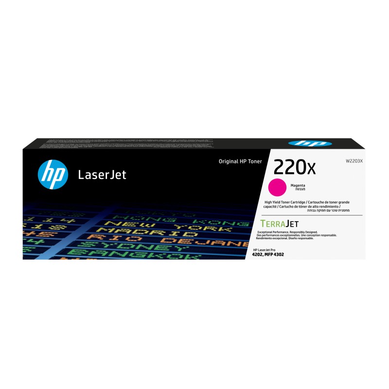 HP Toner LaserJet magenta authentique 220X, 5500 pages, Magenta, 1 pièce