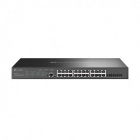 TP-LINK Omada SG3428XMP, Géré, L2+, Gigabit Ethernet 101001000, Connexion Ethernet, supportant l'alimentation via ce port , Grille de montage, 1U