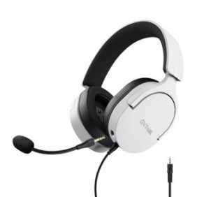 Trust GXT 489W FAYZO, Avec fil, Jouer, 20 - 20000 Hz, 255 g, Casque, Noir, Blanc
