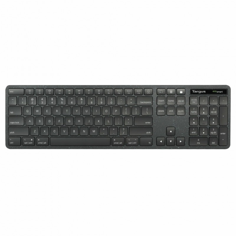 Targus EcoSmart AKB874UK, Taille réelle 100 %, Avec fil, USB, QWERTY, Noir