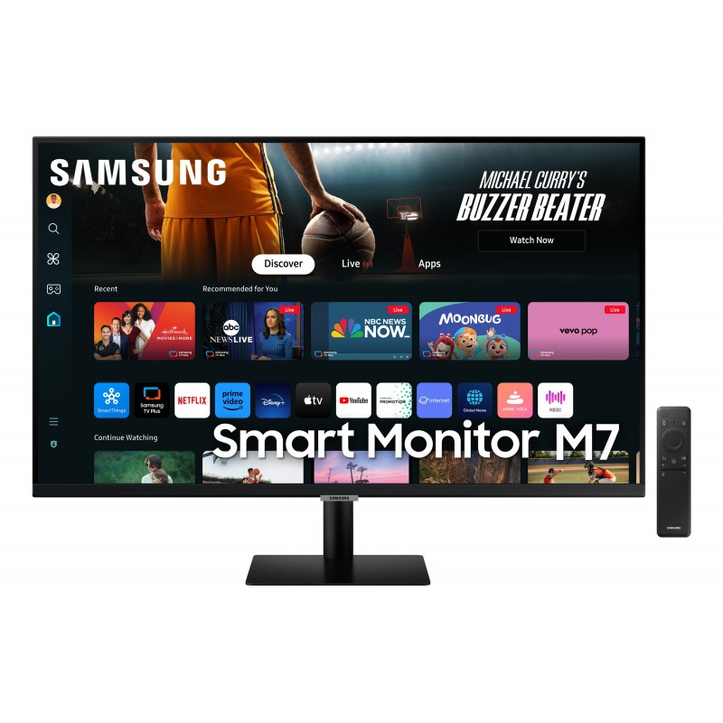 Samsung M70D, 81,3 cm 32", 3840 x 2160 pixels, 4K Ultra HD, LED, 4 ms, Noir