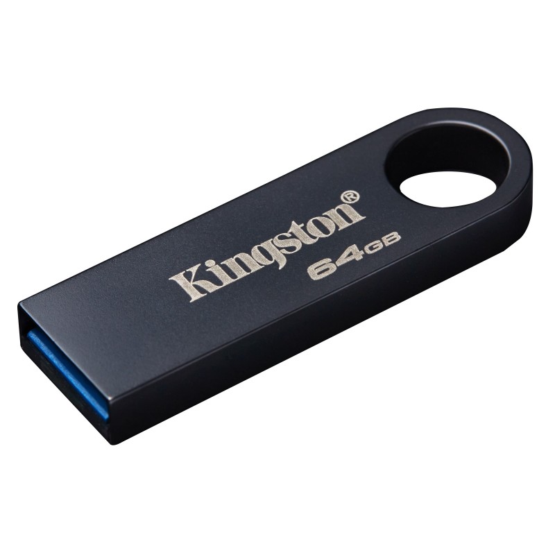 Kingston DataTraveler 64 Go SE9 G3 - Nickel foncé, 64 Go, USB Type-A, 3.2 Gen 1 3.1 Gen 1, 220 Mos, Sans capuchon, Noir