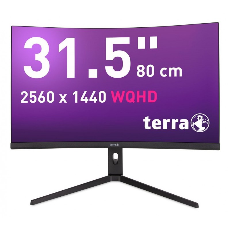 TERRA 3285W, 80 cm 31.5", 2560 x 1440 pixels, Wide Quad HD, LCD, 1 ms, Noir