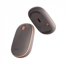 Acer Wireless Bubble Mouse - AMR100 Peach Retail pack, Ambidextre, Optique, RF sans fil, 1600 DPI, Pêche