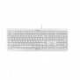 Cherry KC 1000, Taille réelle 100 %, Avec fil, USB, QWERTY, Gris