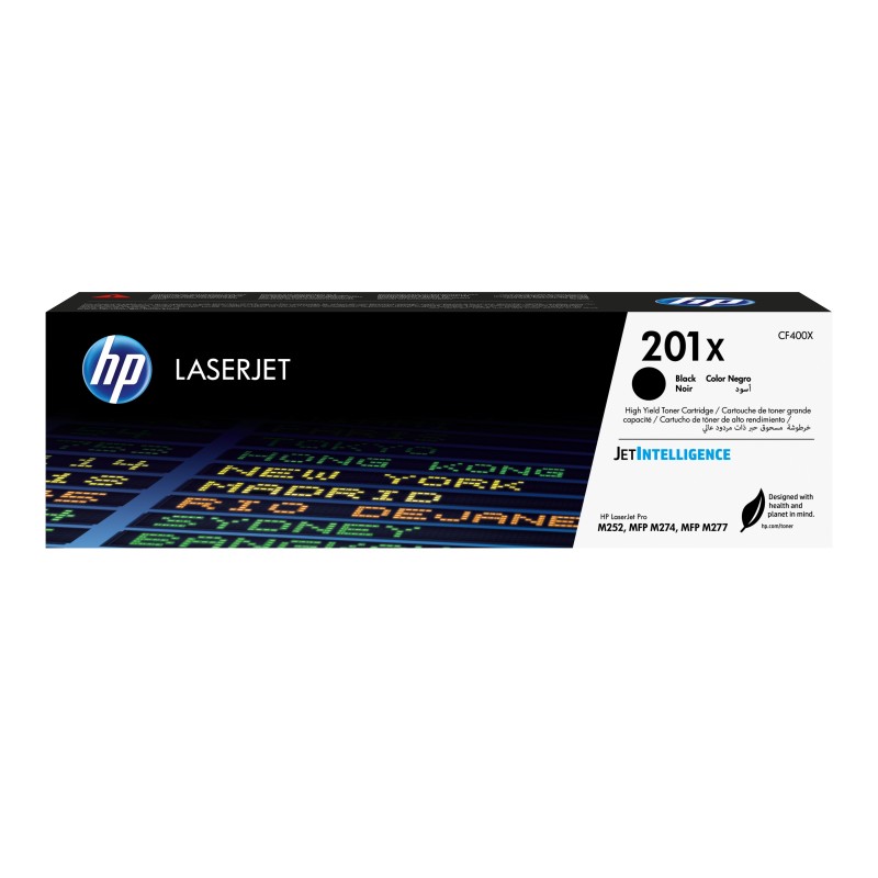 HP 201X toner LaserJet Noir grande capacité authentique, 2800 pages, Noir, 1 pièce