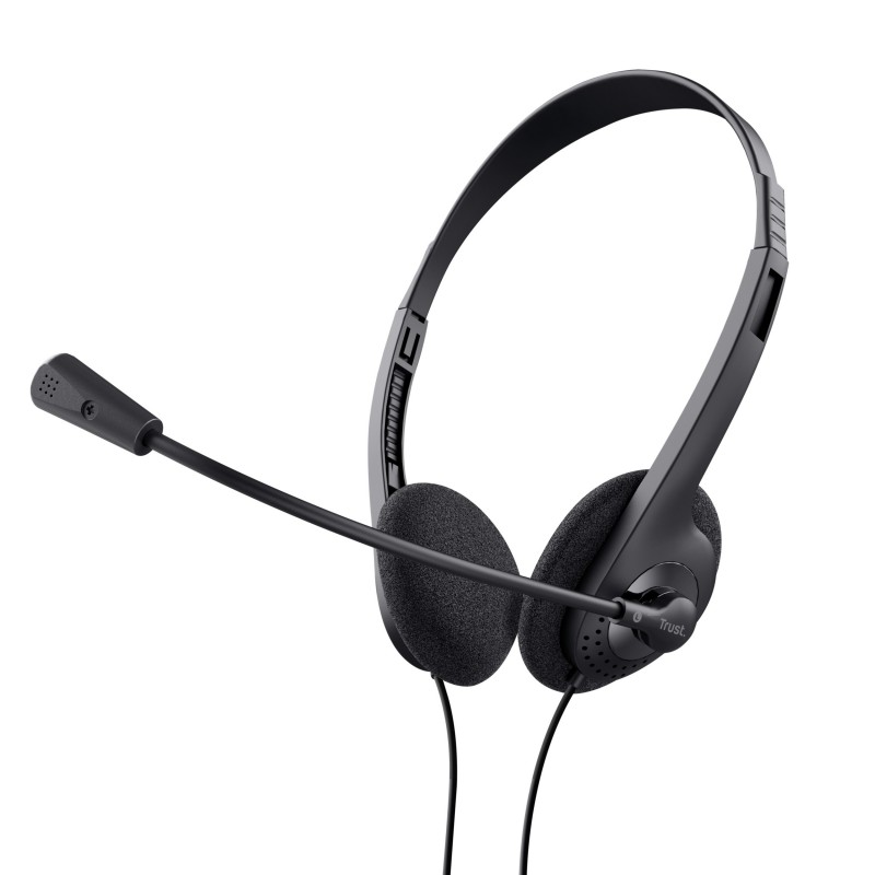 Trust 21665, Avec fil, AppelsMusique, 70 - 20000 Hz, 75 g, Casque, Noir